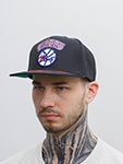 Бейсболка MITCHELL NESS арт. HHSS2997-P76YYPPPBLCK Philadelphia 76Ers NBA (черный)